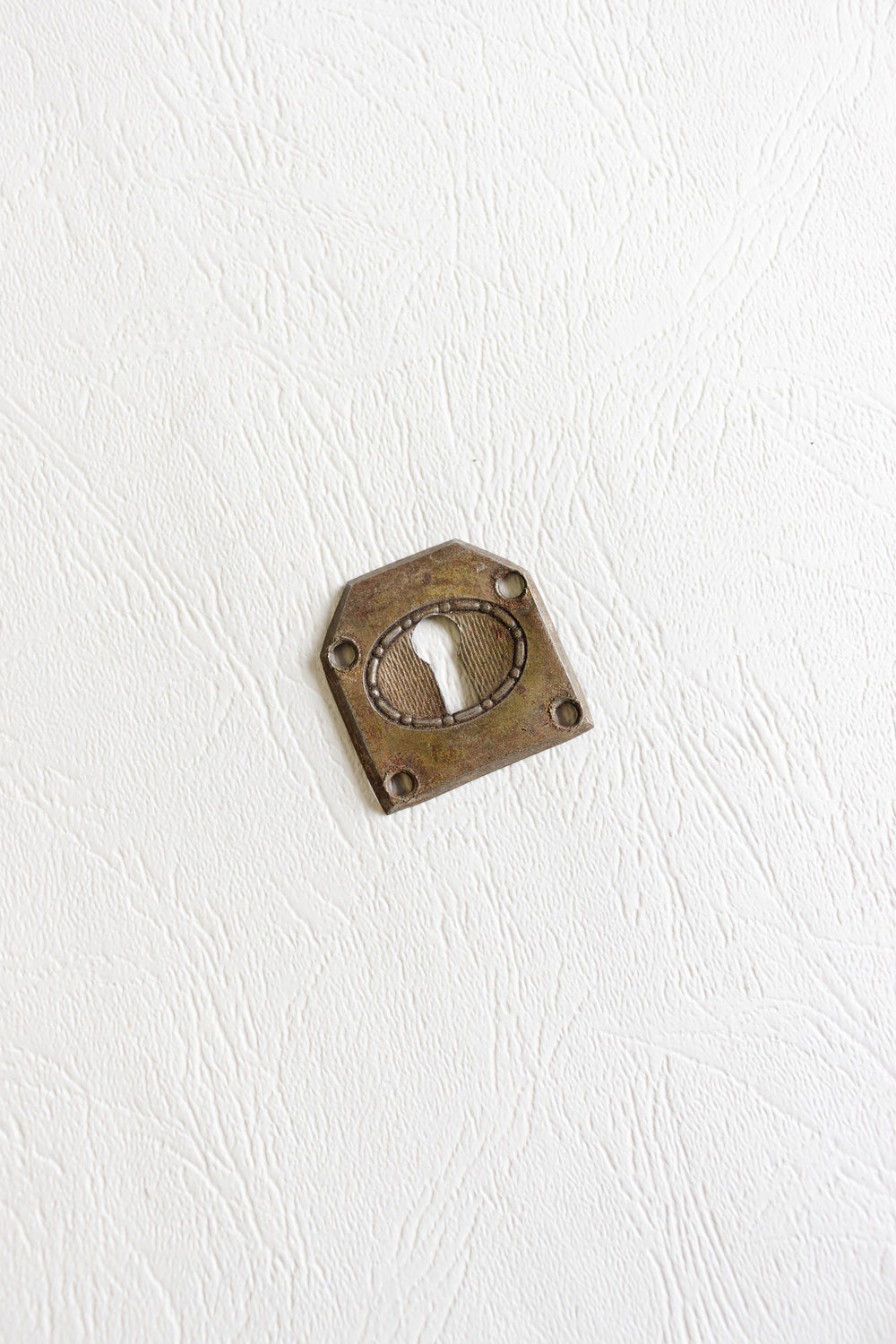 pair of antique french keyhole escutcheons i