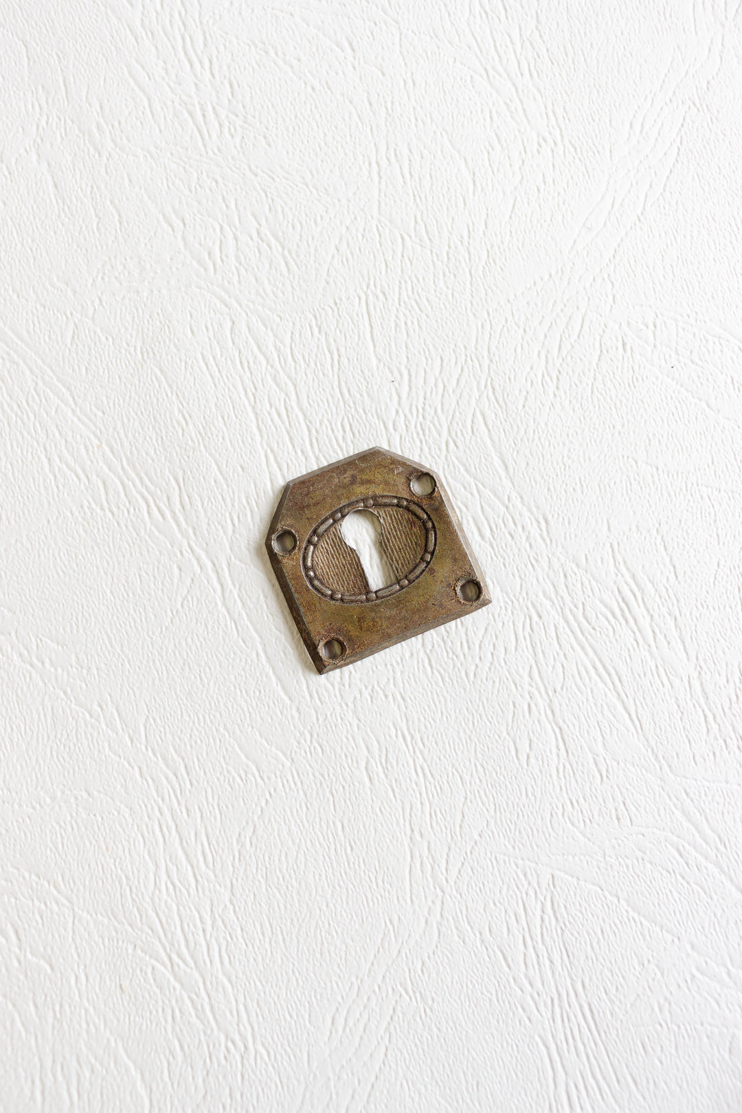pair of antique french keyhole escutcheons i