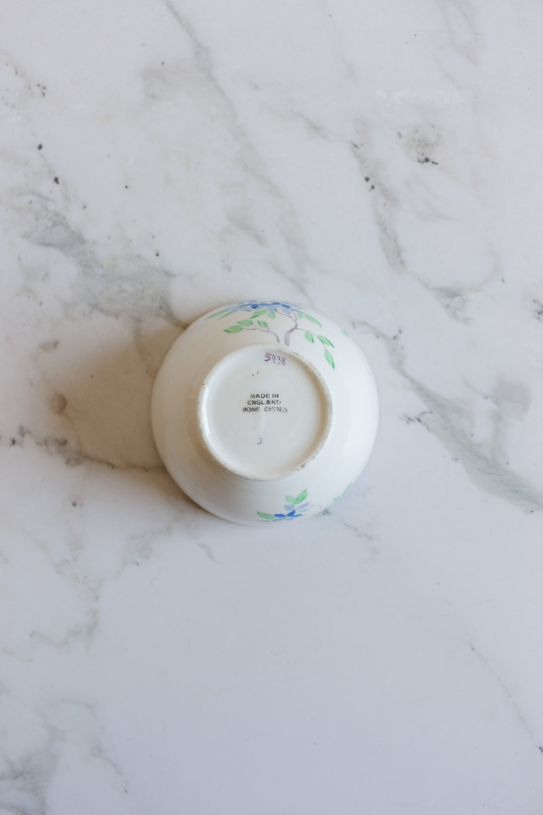 antique english bone china hand painted bowl