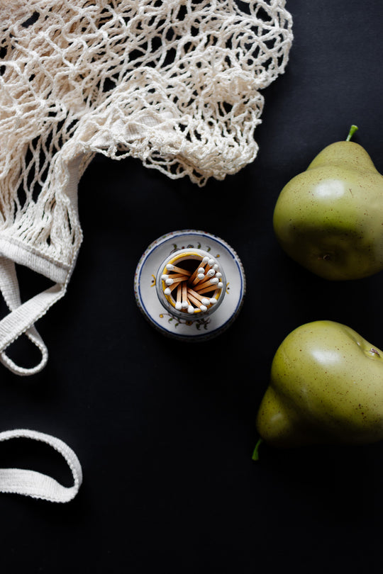 antique french hand painted moustiers match striker