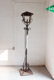 midcentury French wrought iron street lamp