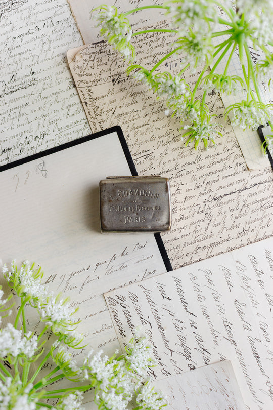 antique french L. Chamouin Paris pill box
