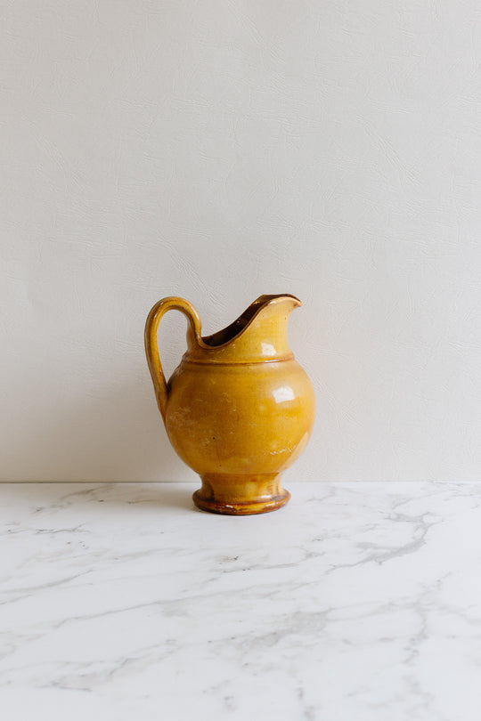 vintage french studio pottery jug