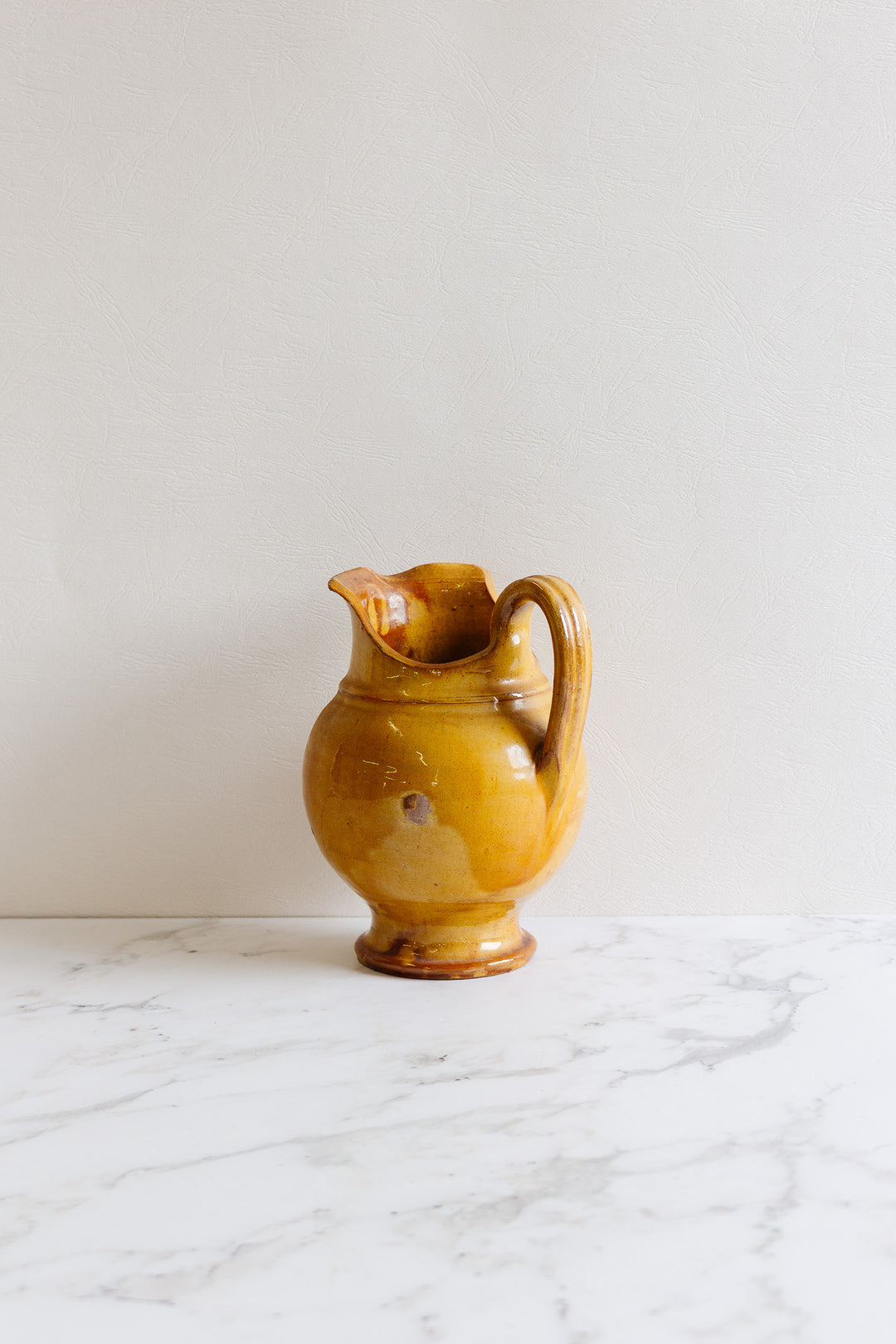 vintage french studio pottery jug