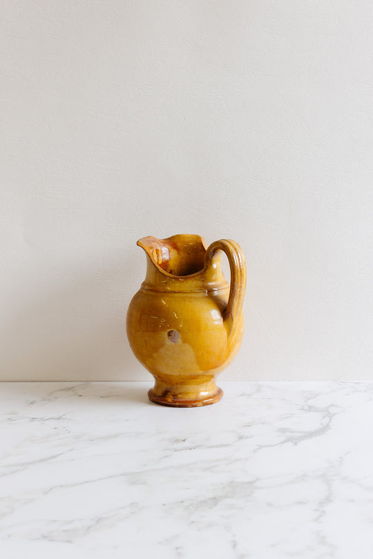 vintage french studio pottery jug