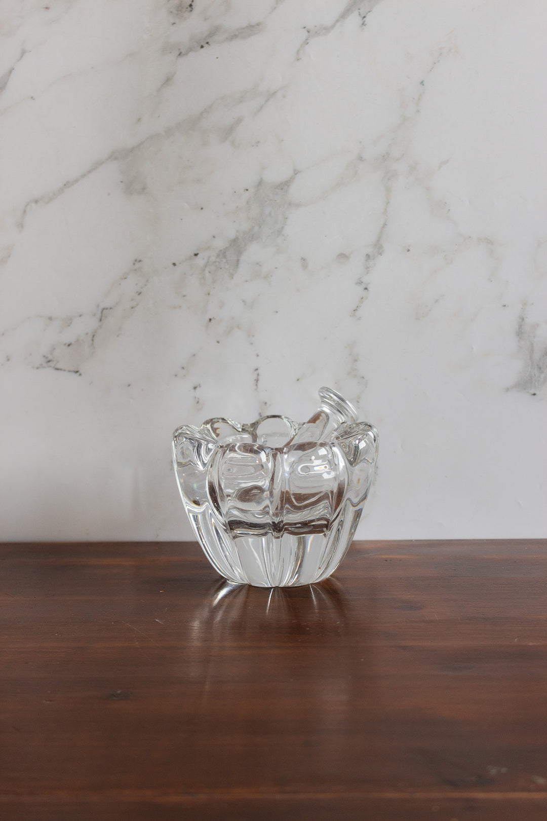 vintage daum nancy crystal mortar and pestle