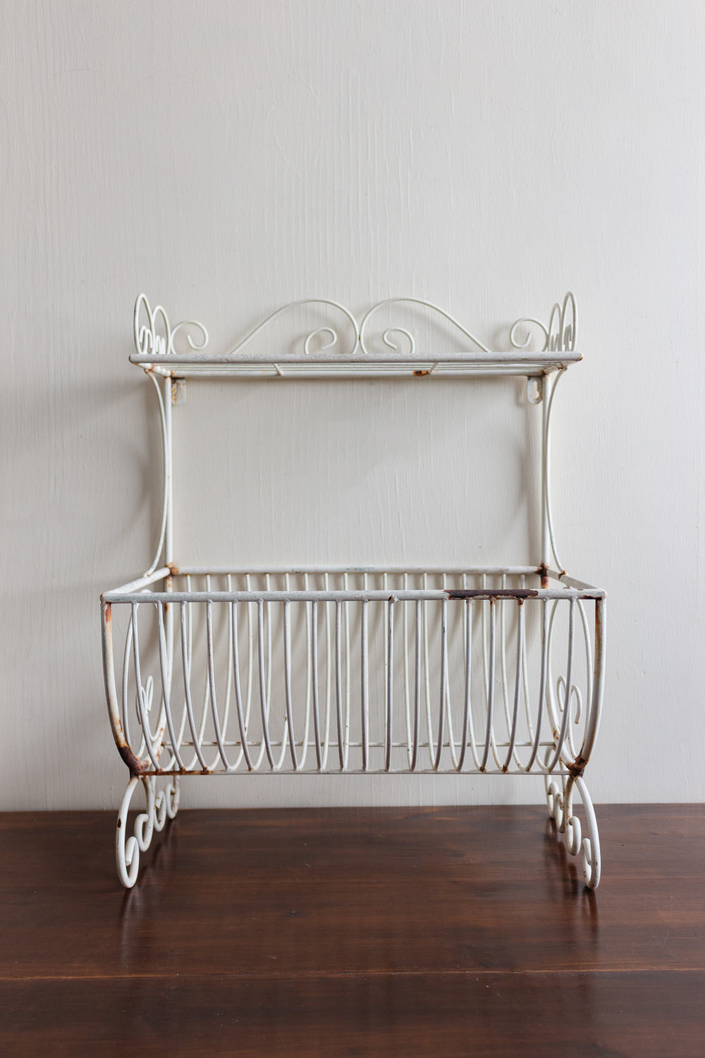 vintage french two layered dish drying rack