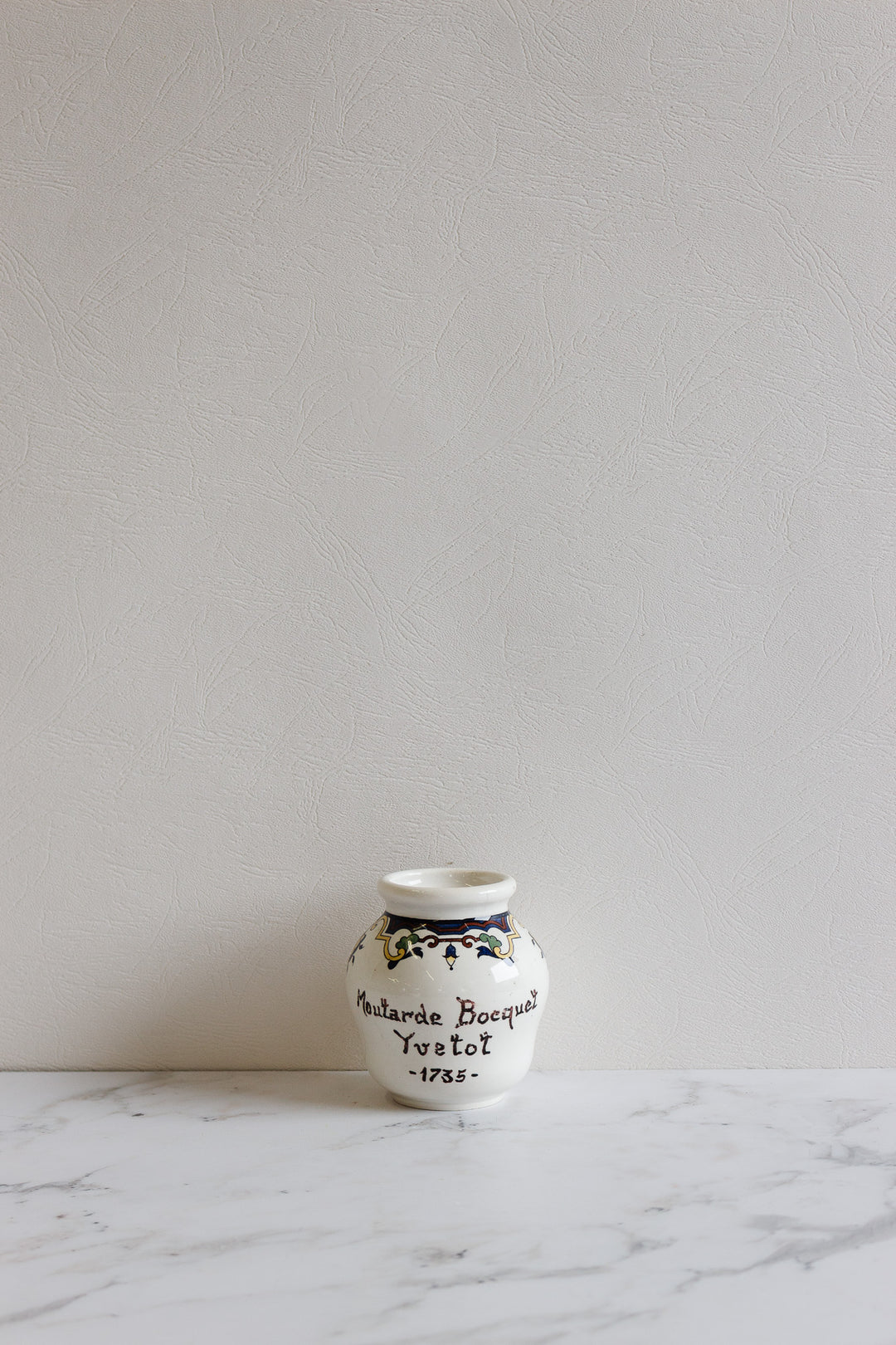 vintage french moutarde nocquet yvetot sarreguemines pot