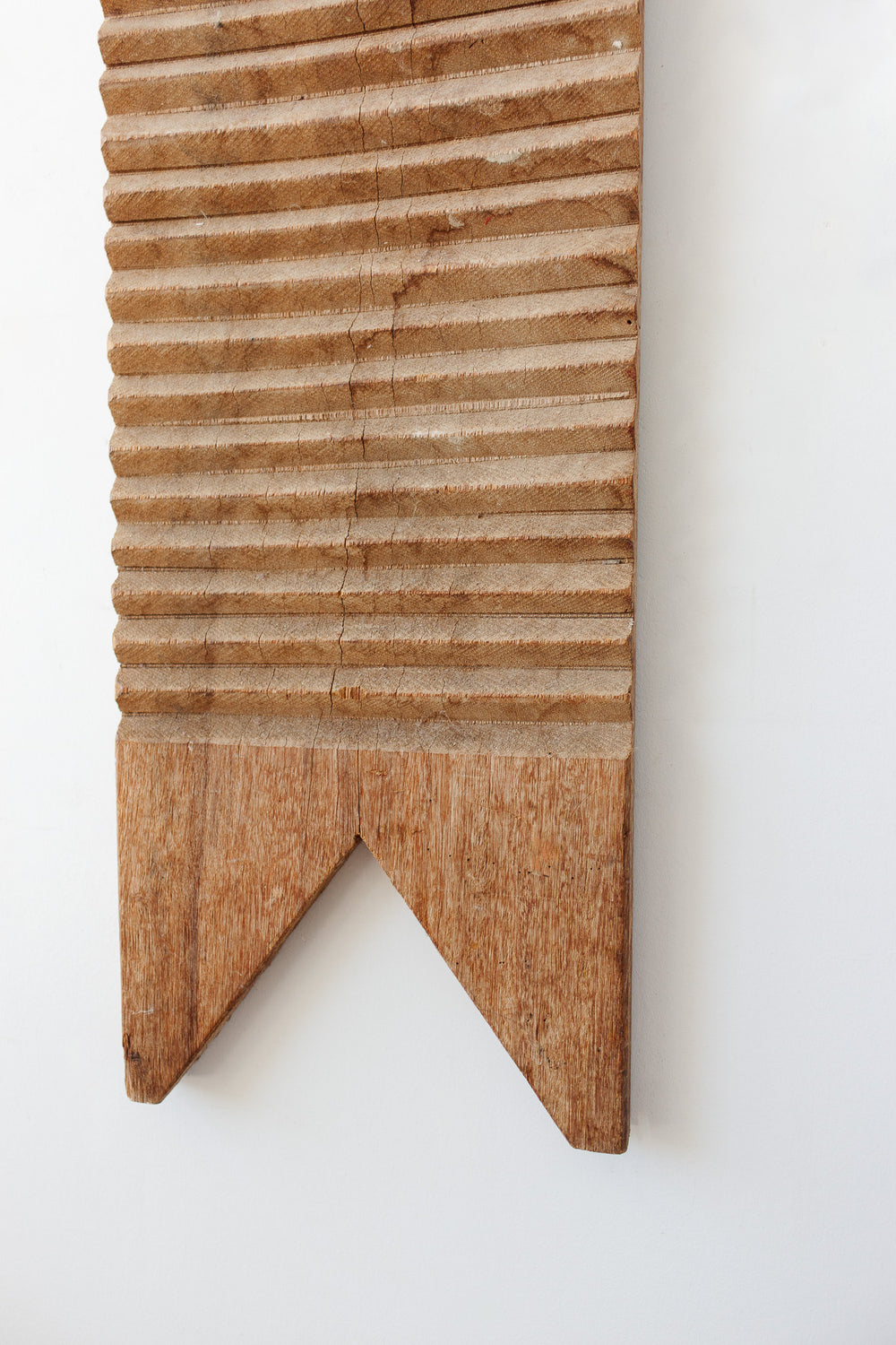 large antique french primitive wood washboard