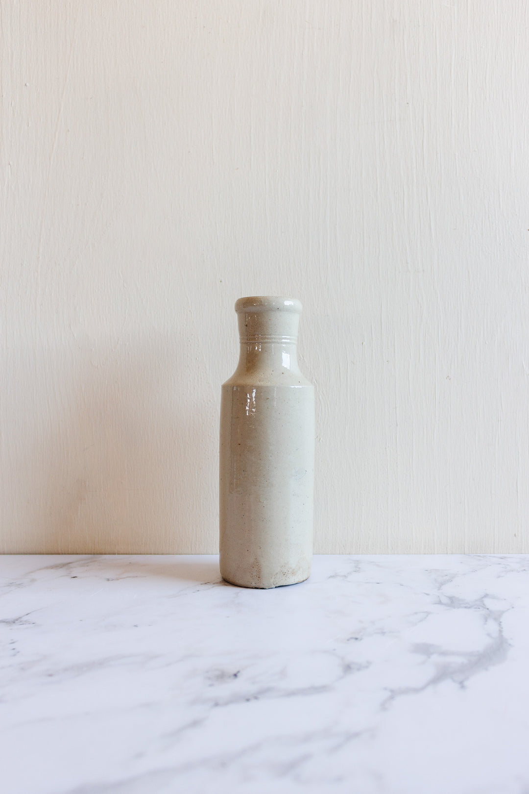 19th century French stamped stoneware bottle