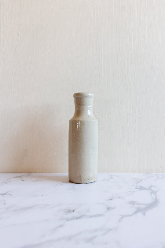 19th century French stamped stoneware bottle