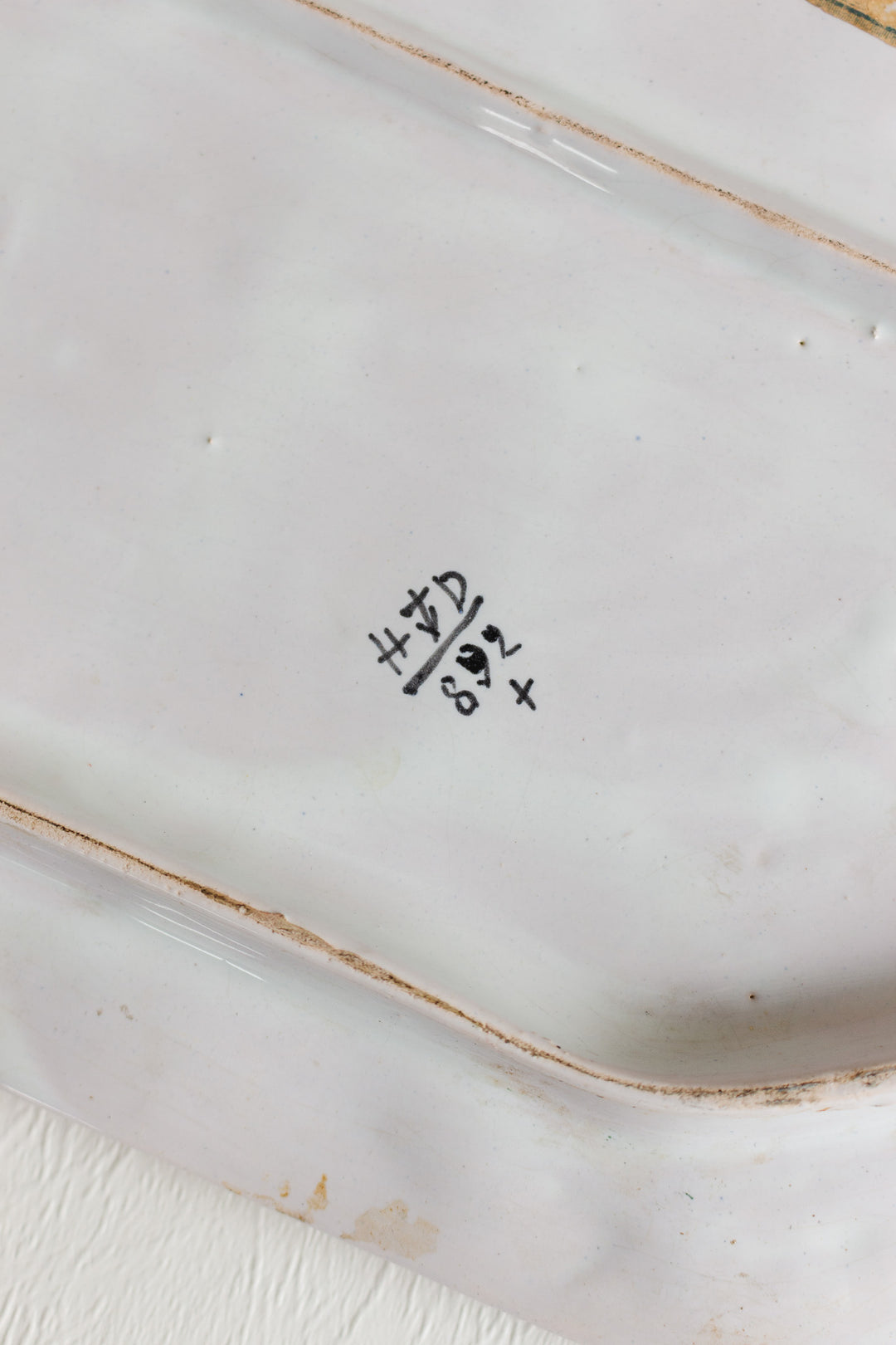 1890s henri delcourt faïence condiment service on tray