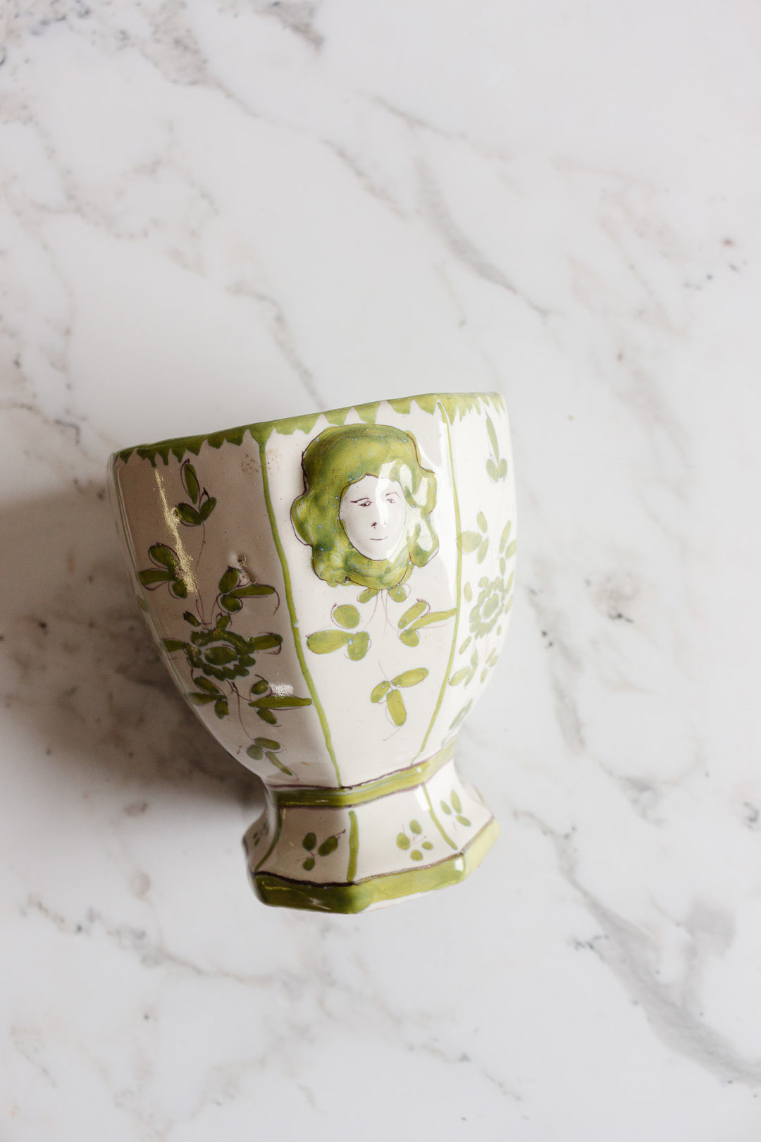 matet in martres-tolosane hand-painted faïence jar