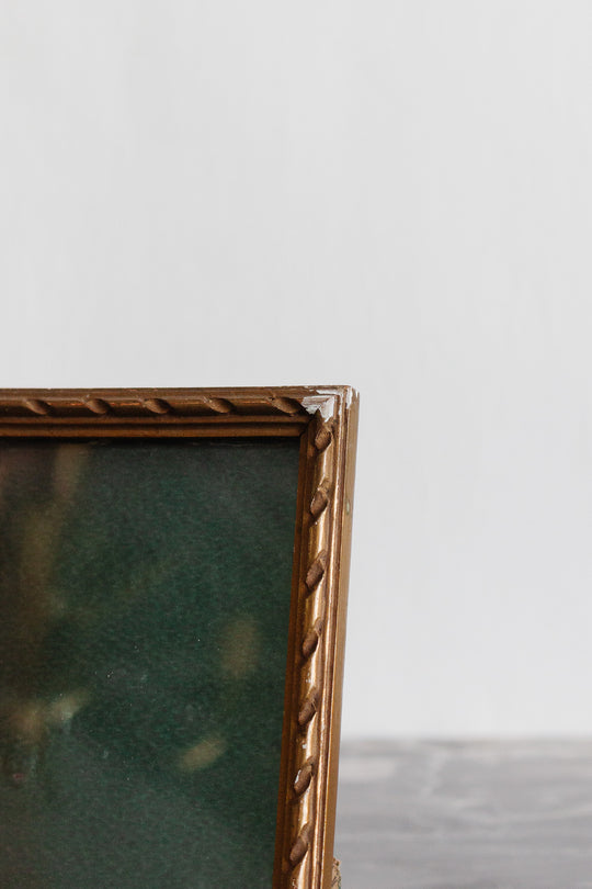 vintage french hand carved photo frame