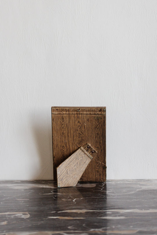 vintage french hand carved photo frame