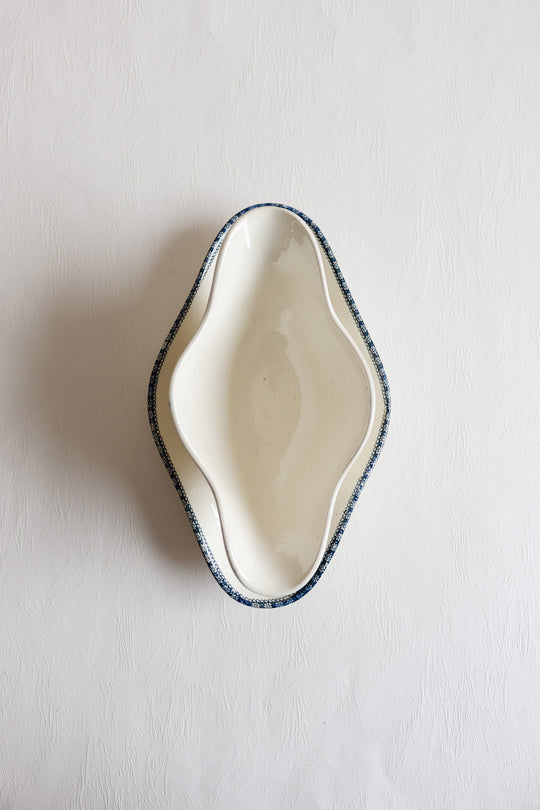 antique french salins "vincennes" gravy boat