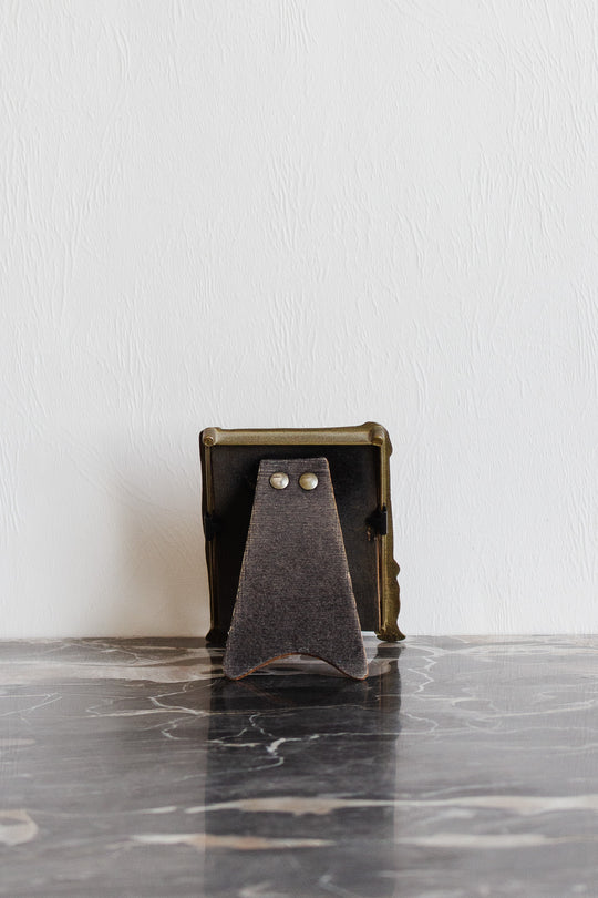 vintage french art deco brass photo frame