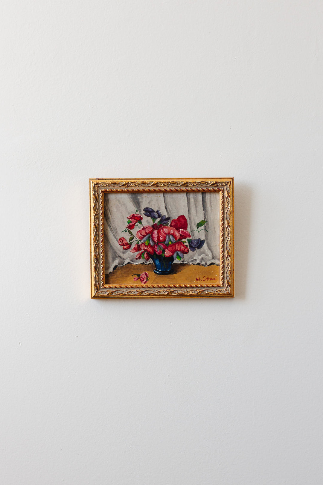 fleurs rouge et violet