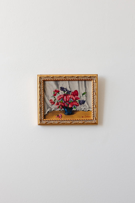 fleurs rouge et violet
