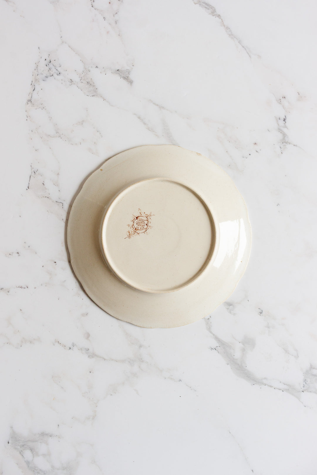 rare antique french Choisy-le-Roi polychrome plate