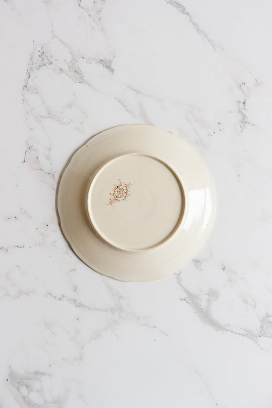 rare antique french Choisy-le-Roi polychrome plate