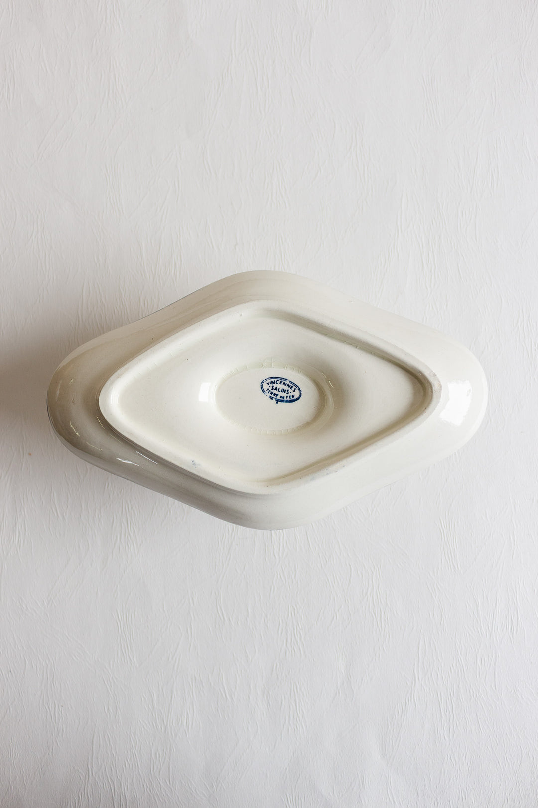 antique french salins "vincennes" gravy boat