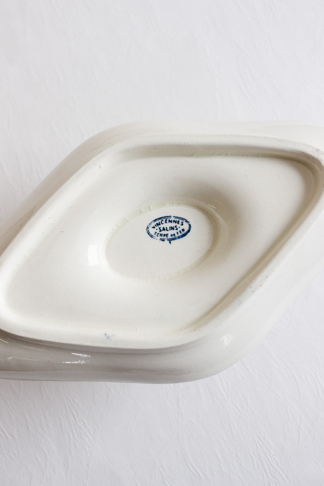 antique french salins "vincennes" gravy boat