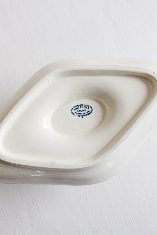 antique french salins "vincennes" gravy boat