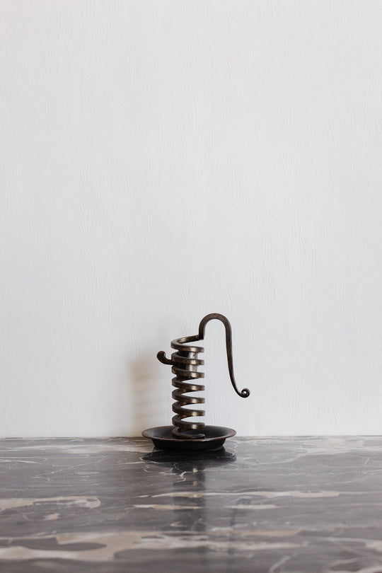 antique french bourgogne buillot "rat de cave" candlestick