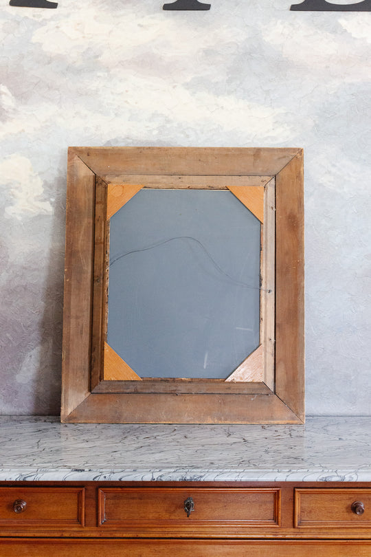 antique french wood and plaster framed mirror