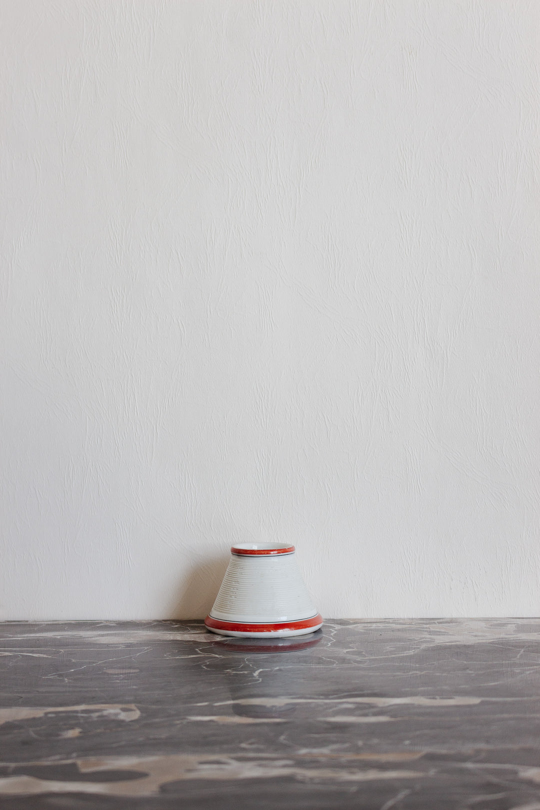 vintage french match strike with handpainted red border