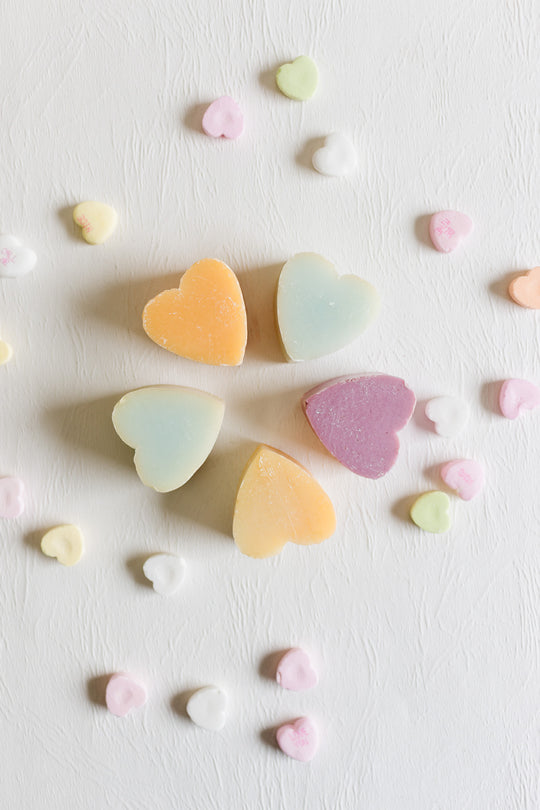 savon de marseille mini "coeur" soaps, set of 5