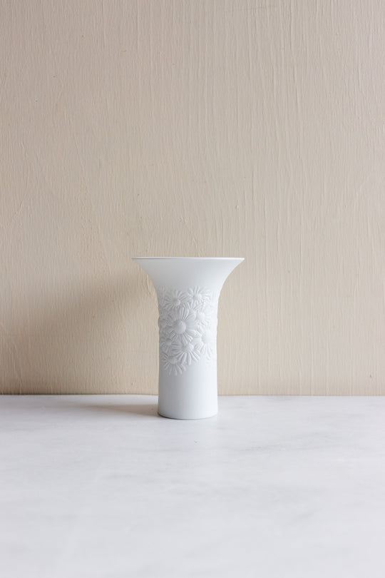midcentury German Kaiser & Rosenthal white bisque vases, set of three