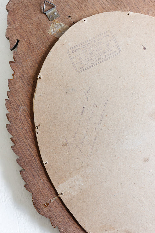 1930s french wood carved frame