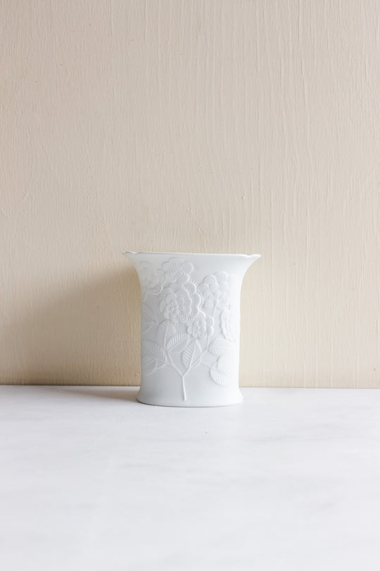 midcentury German Kaiser & Rosenthal white bisque vases, set of three