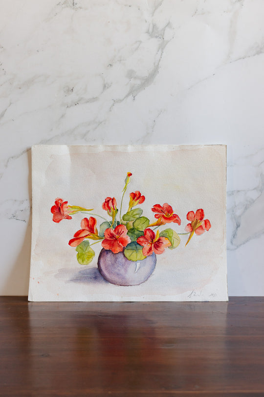 le bouquet de fleurs rouges