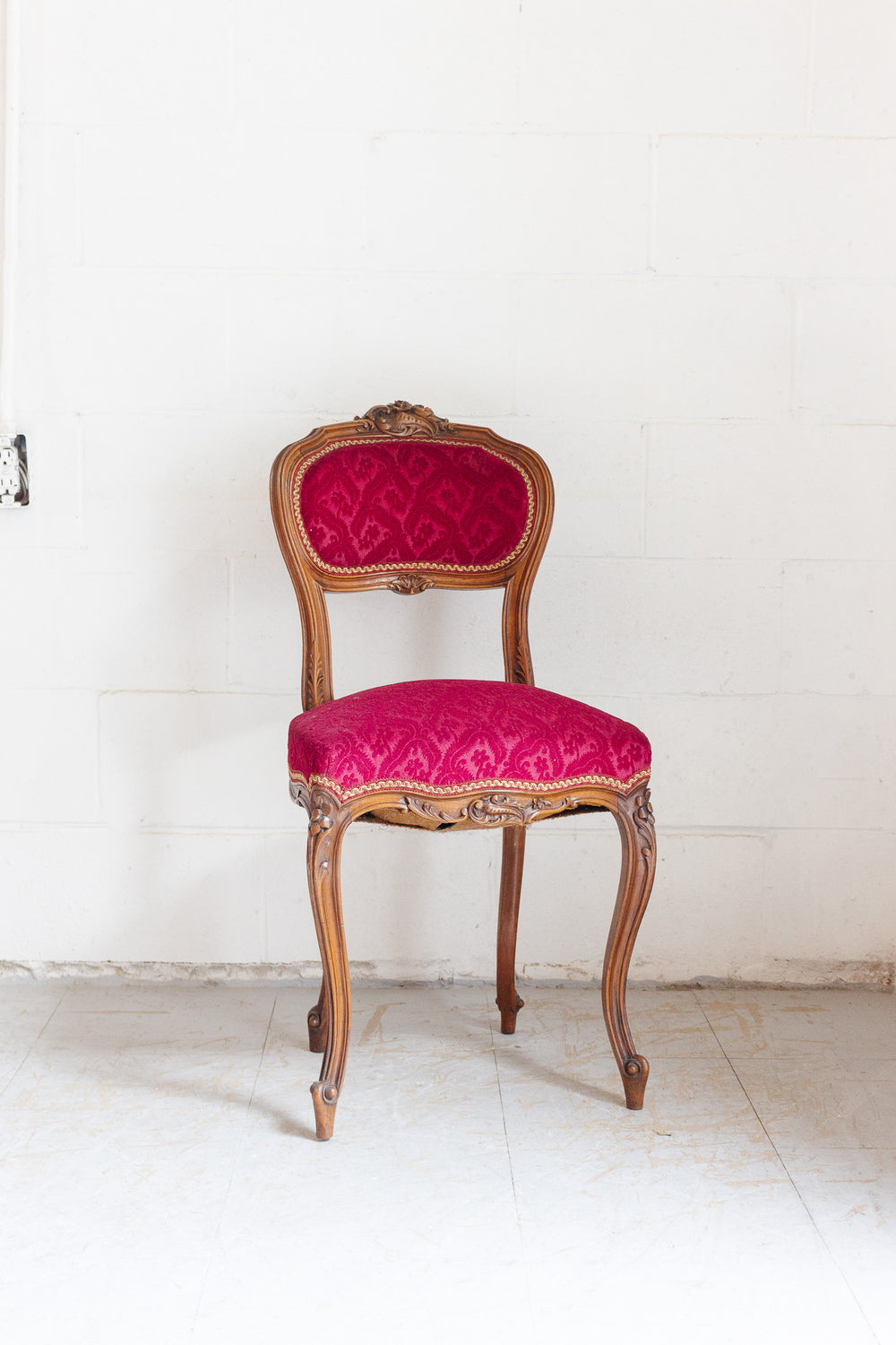 pair of 19th century French Louis XV boudoir chairs