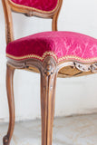 pair of 19th century French Louis XV boudoir chairs