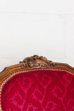 pair of 19th century French Louis XV boudoir chairs