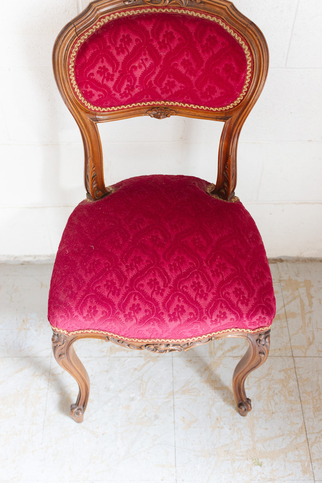 pair of 19th century French Louis XV boudoir chairs