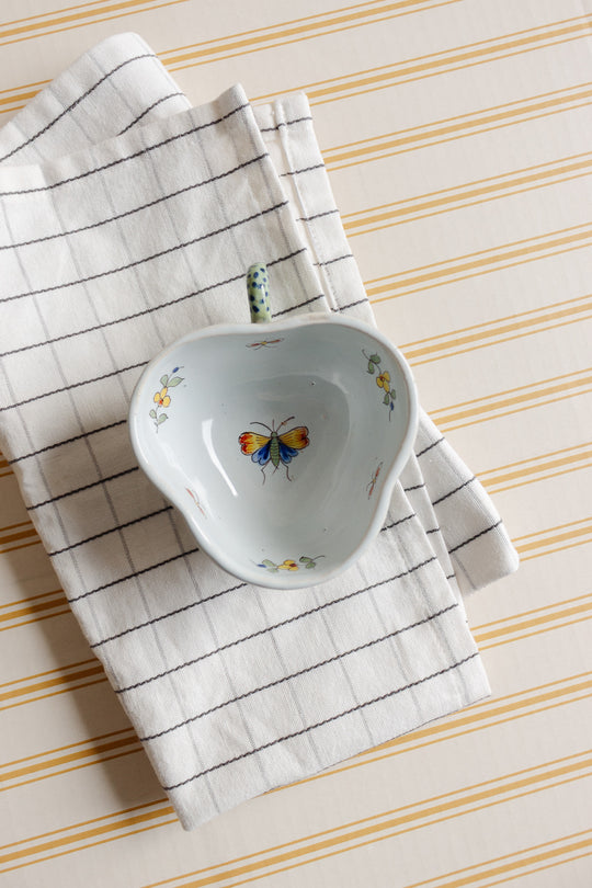 small vintage french footed "papillon" teacup