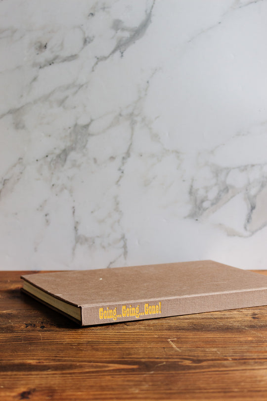 "going going gone" vintage hardcover coffee table book