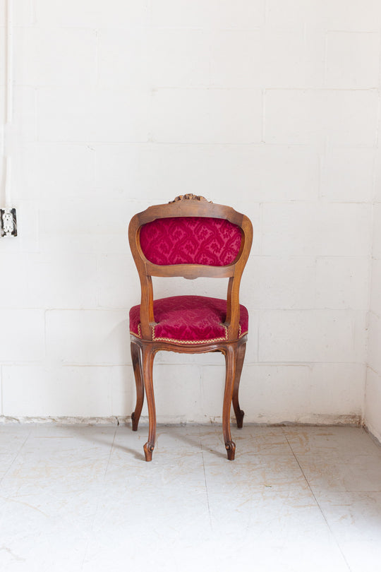 pair of 19th century French Louis XV boudoir chairs