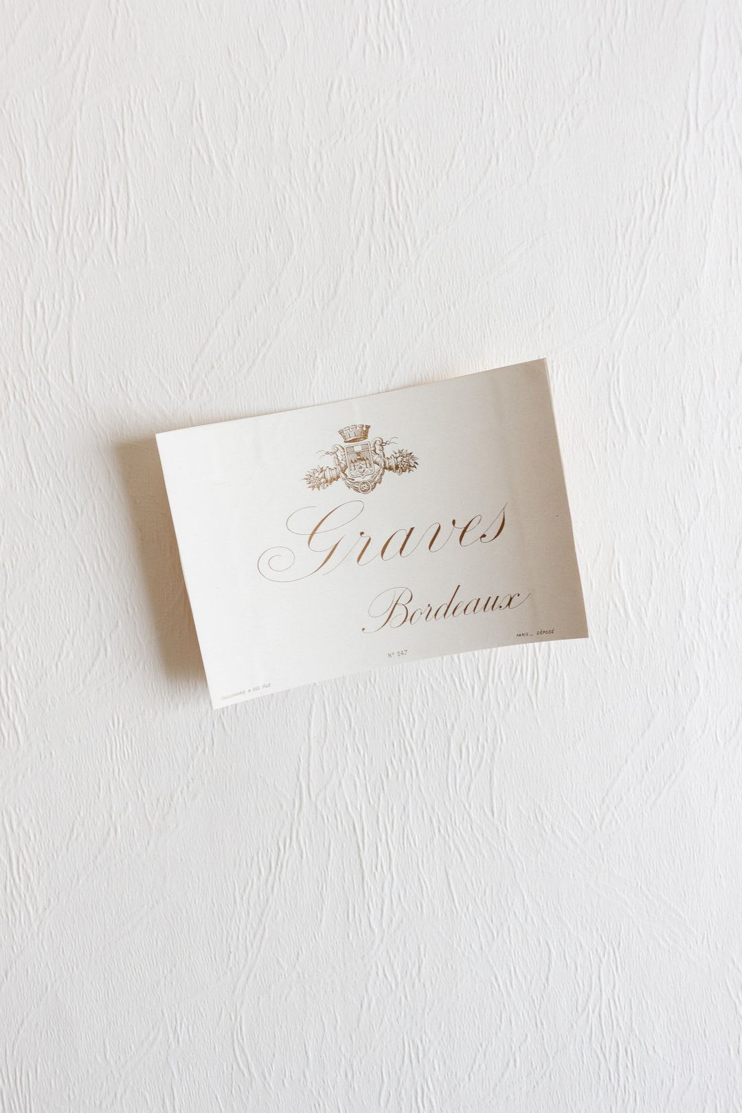 vintage french "étiquette" gift tags, set of 6