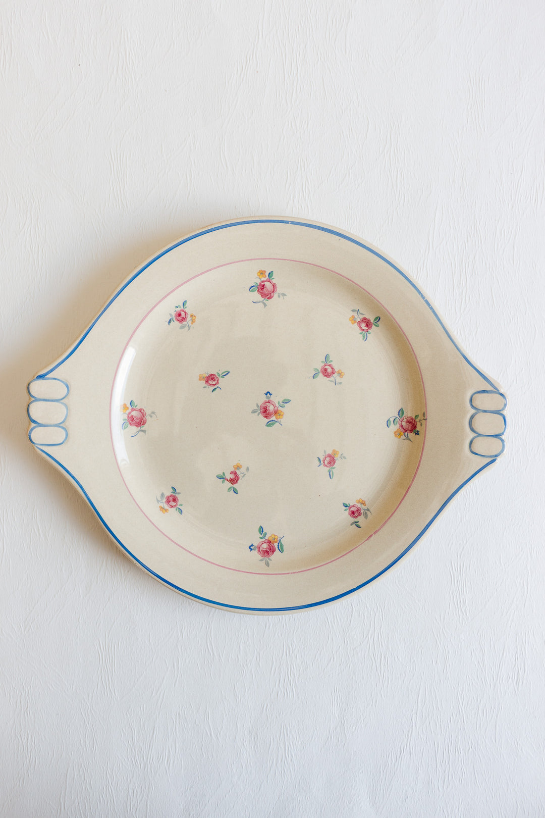 pair of salins france cake plates