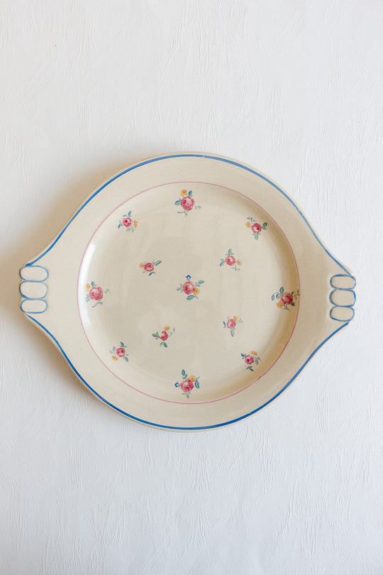 pair of salins france cake plates