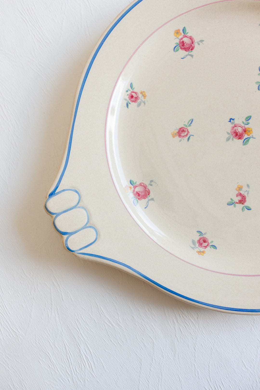 pair of salins france cake plates