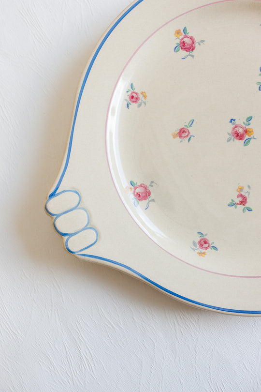 pair of salins france cake plates