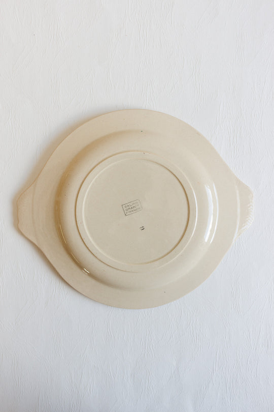 pair of salins france cake plates