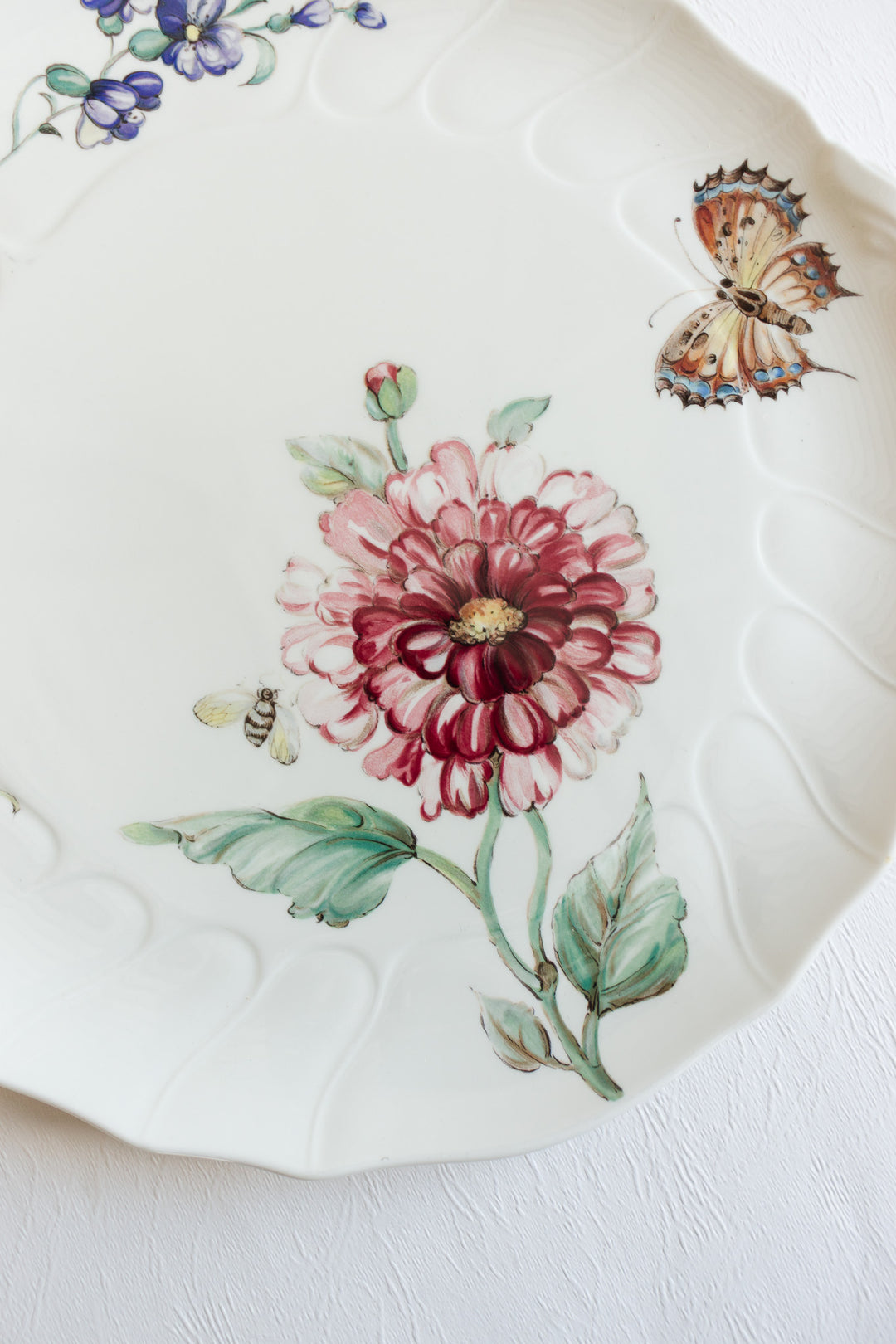 vintage villeroy and boch "bouquet" platter
